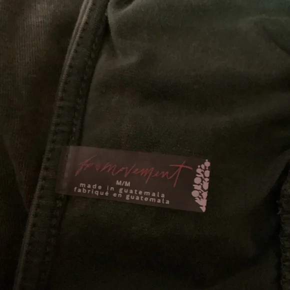 FP Movement by Free People Hot Shot Runner Smoked Pine Wide Leg Jumpsuit - Picture 5 of 7